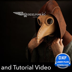 Leather Hood Pattern - Leather DIY - Pdf Download - Leather Cowl - Video Tutorial