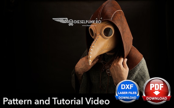 Leather Hood Pattern - Leather DIY - Pdf Download - Leather Cowl - Video Tutorial