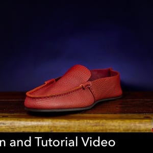 Leather Moccasins Pattern: DIY Loafers Template (PDF) with Video Tutorial image 6