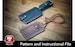 Luggage Tag Pattern - Leather DIY - Pdf Download 