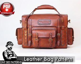 Entdecker Ledertasche Schnittmuster: PDF Download mit Video Anleitung