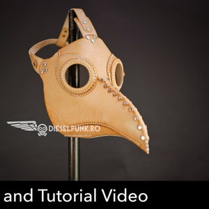 Plague Doctor Mask Pattern DIY Pattern Pdf Download Video Tutorial - Etsy