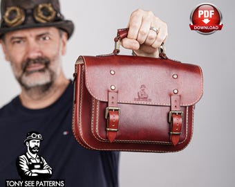 Messenger Bag Pattern: DIY Leather with Video Tutorial