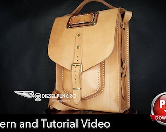 Modèle de sac Cuir DIY Téléchargement pdf Sac messager