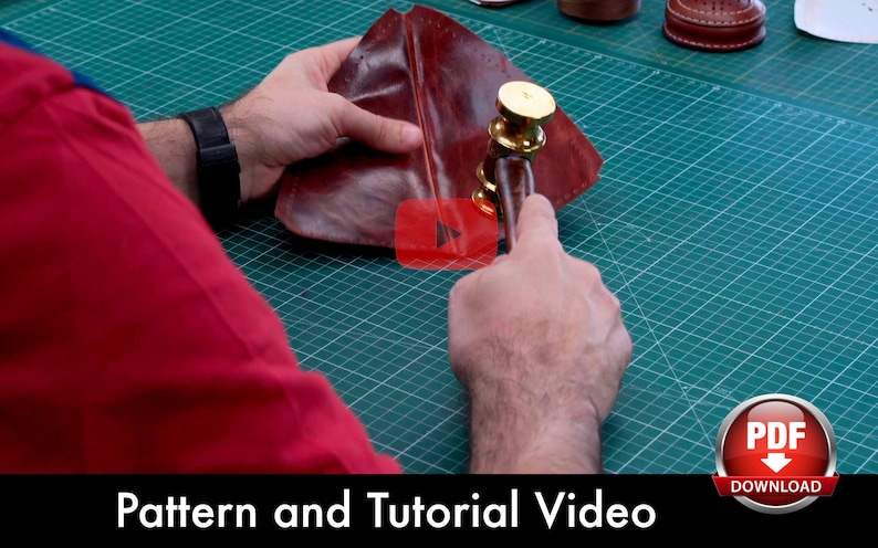 Flat Cap PATTERN Peaky Blinders Hat Duckbill Cap Pattern Video Tutorial image 8