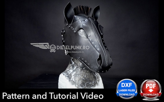 Horse Mask Pattern - DIY Mask - Pdf Download - Pony Hood Pattern