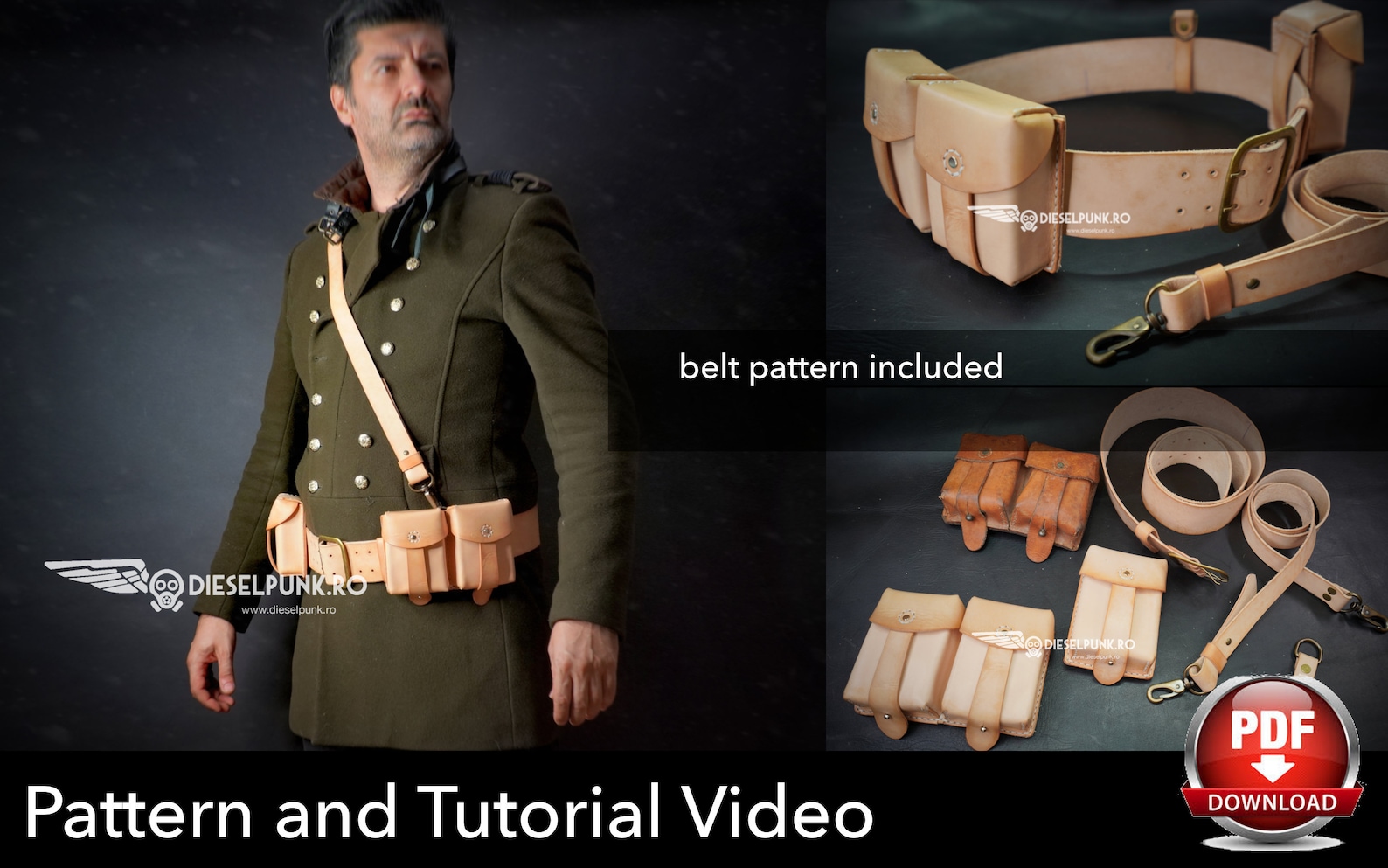 Ammo Pouch Pattern Leather DIY Pdf Download Ammunition Etsy