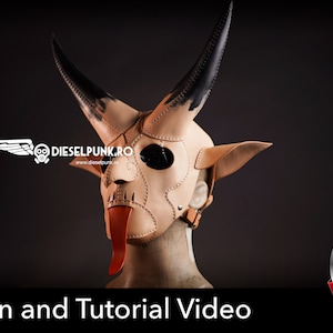 Krampus Mask Pattern: DIY Devil Horns with Video Tutorial