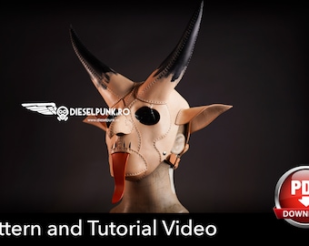 Krampus Mask Pattern: DIY Devil Horns with Video Tutorial