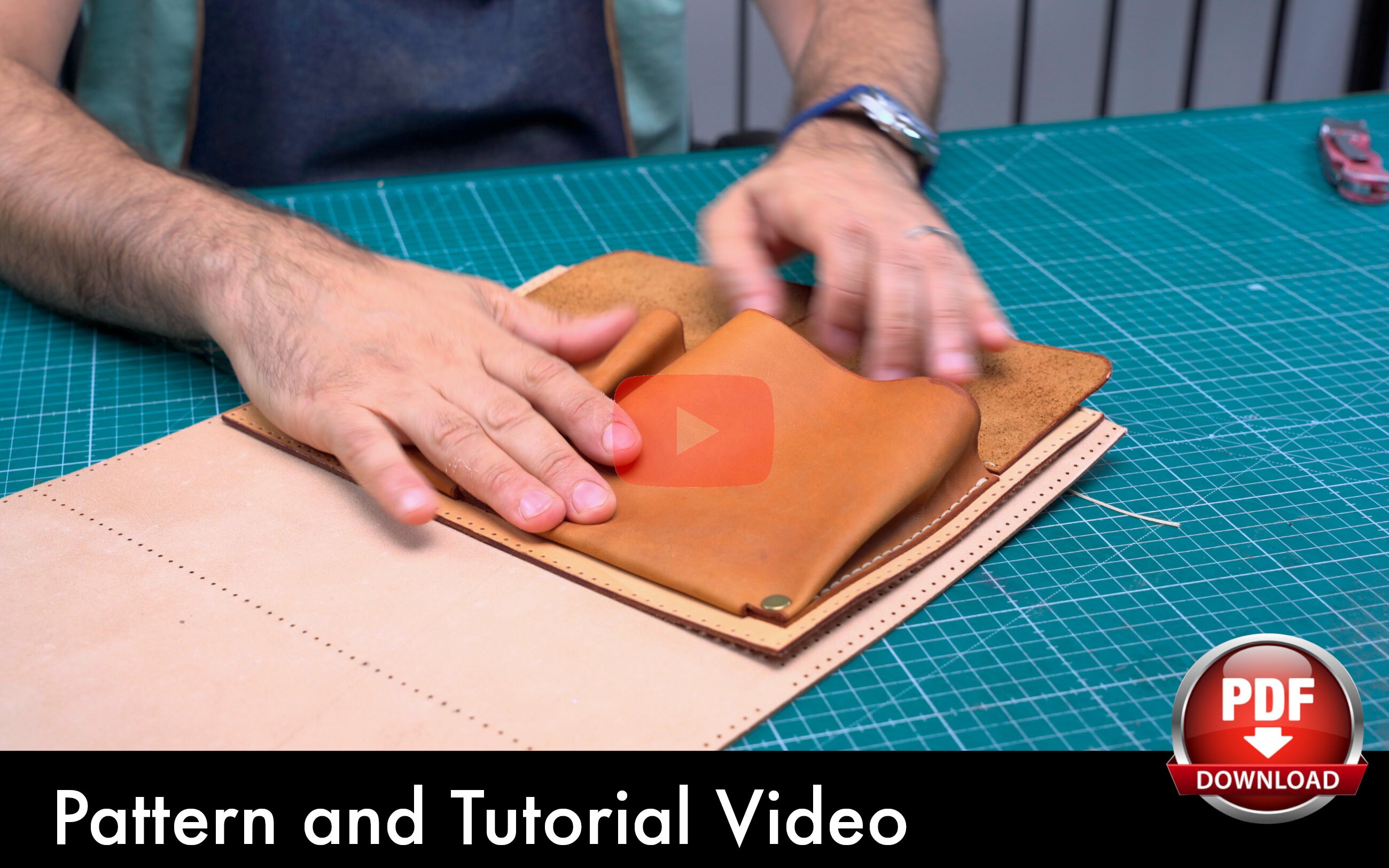 Leather Tool Box Pattern Pdf Download Leather DIY Tool Bag