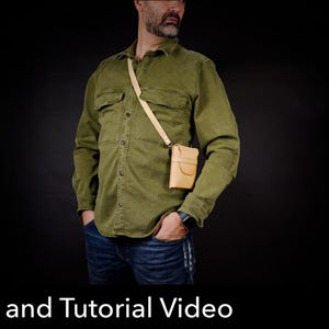 Phone Holster Pattern: Leather DIY Wallet - PDF Download with Video