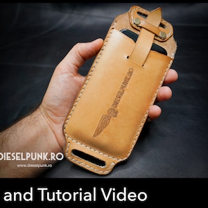 Phone Case Pattern - Leather DIY - Pdf Download - Video Tutorial