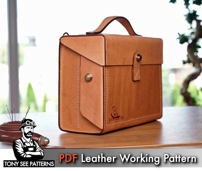 Leather Tool Bag Pattern: DIY Roll-Up Toolbox (Instant PDF) image 7