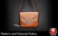 Owl Bag Pattern - Leather Bag Pattern - Leather DIY - Pdf Download - Leather Bag Template - Unisex Bag Pattern - Bag Template