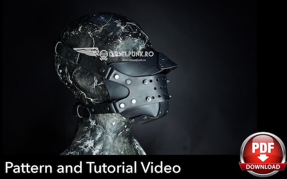 Steampunk Mask Pattern - DIY Mask - Pdf Download - Video Tutorial