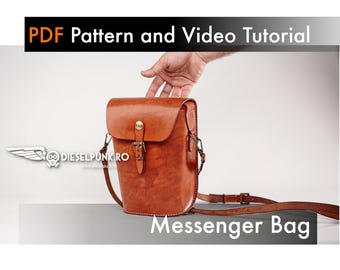 Leather Messenger Bag Pattern: PDF Download with Video Tutorial