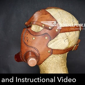 Steampunk Mask Pattern DIY Mask Pdf Download Video - Etsy