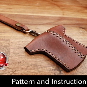 Schlüssel Halter Muster - Leder DIY - Pdf Download - Schlüsselanhänger