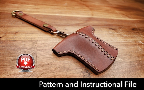 Key Holder Pattern - Leather DIY - Pdf Download - Key Fob