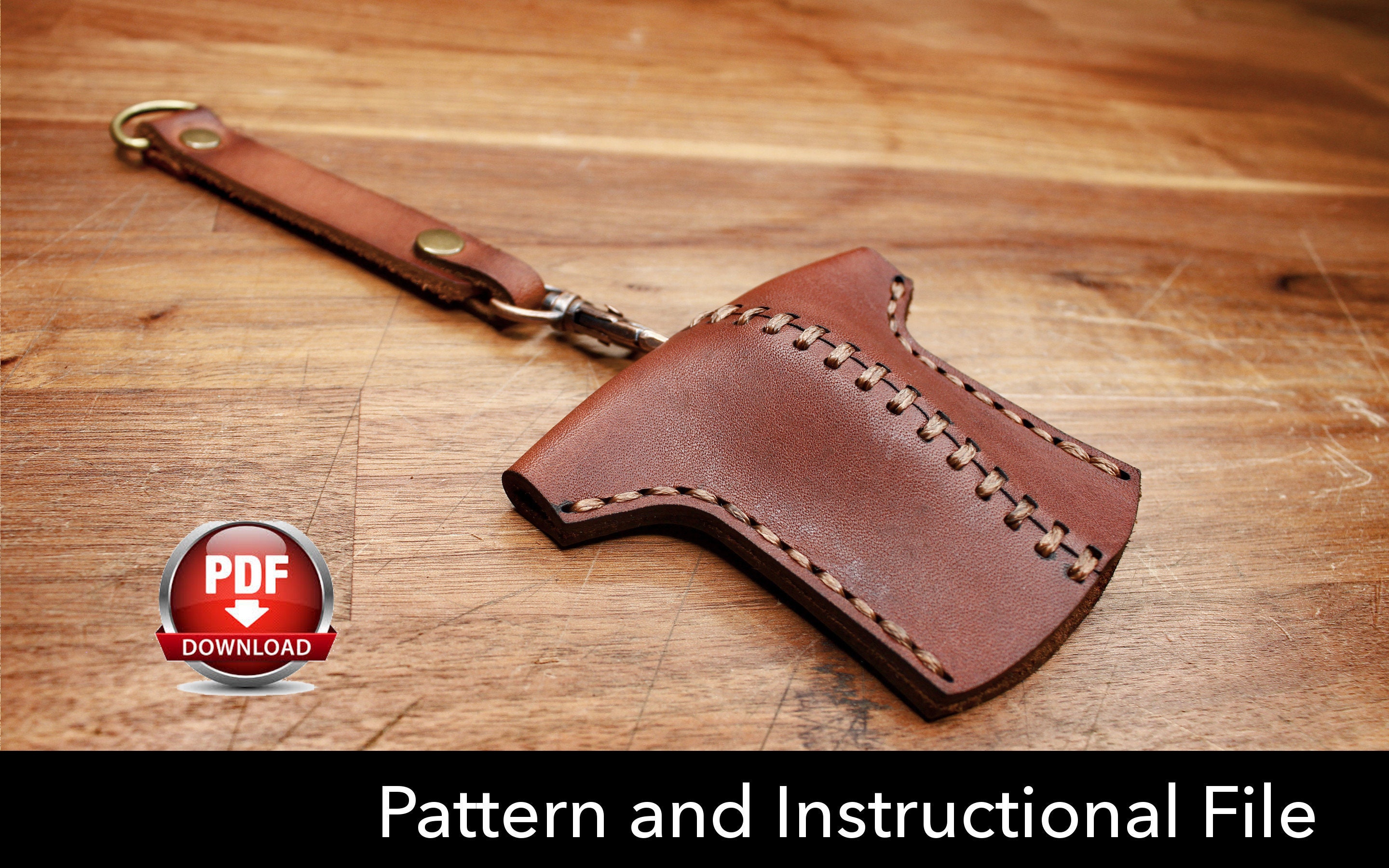 Key Holder Pattern Leather DIY Pdf Download Key Fob