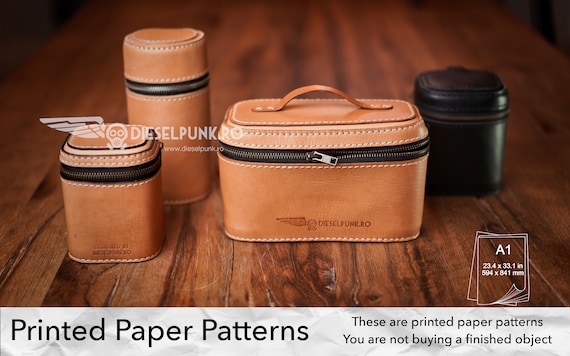 Leather Box Set PAPER Pattern - DIY Pattern - Paper template - Video Tutorial