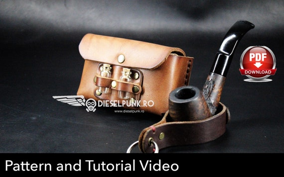 Make Your Own Leather Pouch - DIY Tutorial And Pattern Download 