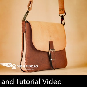 Ladies Purse Pattern - Bag Pattern - Leather DIY - Pdf Download - Leather Purse - Video Tutorial