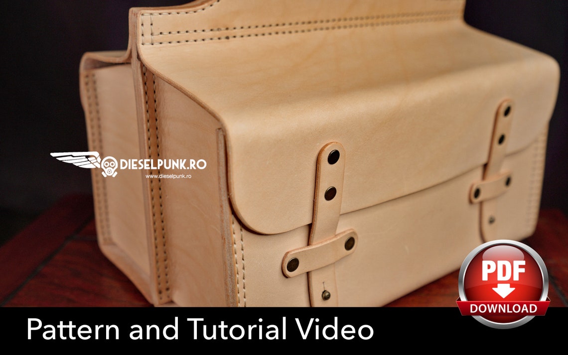 Leather Tool Bag Pattern Pdf Download Leather DIY Tool Etsy