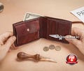 DIY Leather Wallet Pattern - Bifold with Coin Pocket and Video Guide