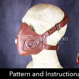 Steampunk Mask Pattern - DIY Mask - Pdf Download - Video Tutorial