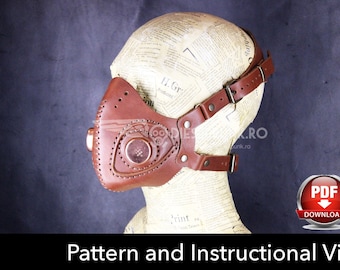 Schnittmuster für eine Ledermaske: Cyberpunk-DIY-Design – PDF-Download