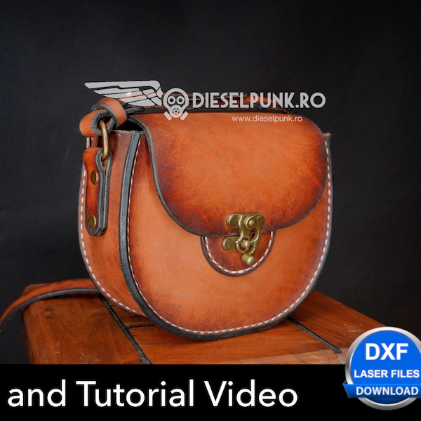 Ladies Purse Pattern - Bag Pattern - Leather DIY - Pdf Download - Leather Purse - Video Tutorial