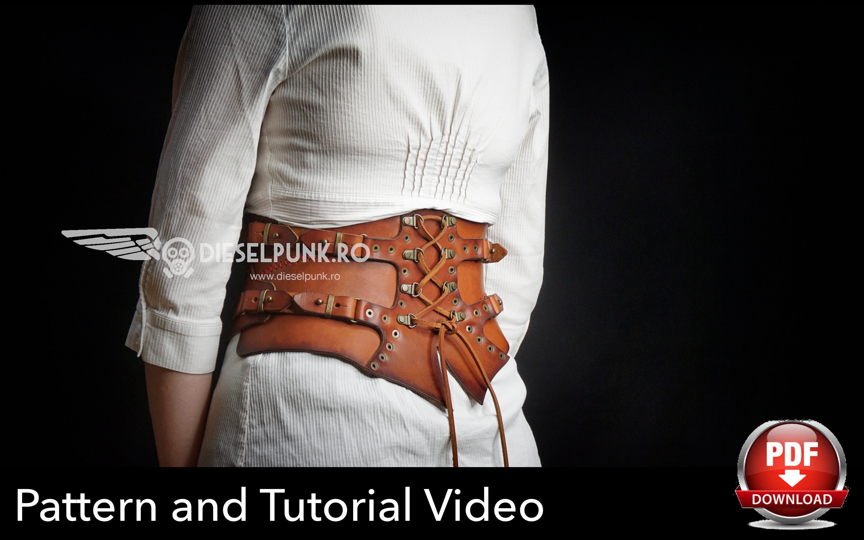 How to Make a Leather Corset - Tutorial and Pattern Download 