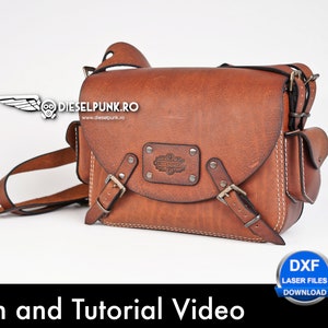 Bag Pattern - Leather DIY - Pdf Download - Ladies Bag - Video Tutorial