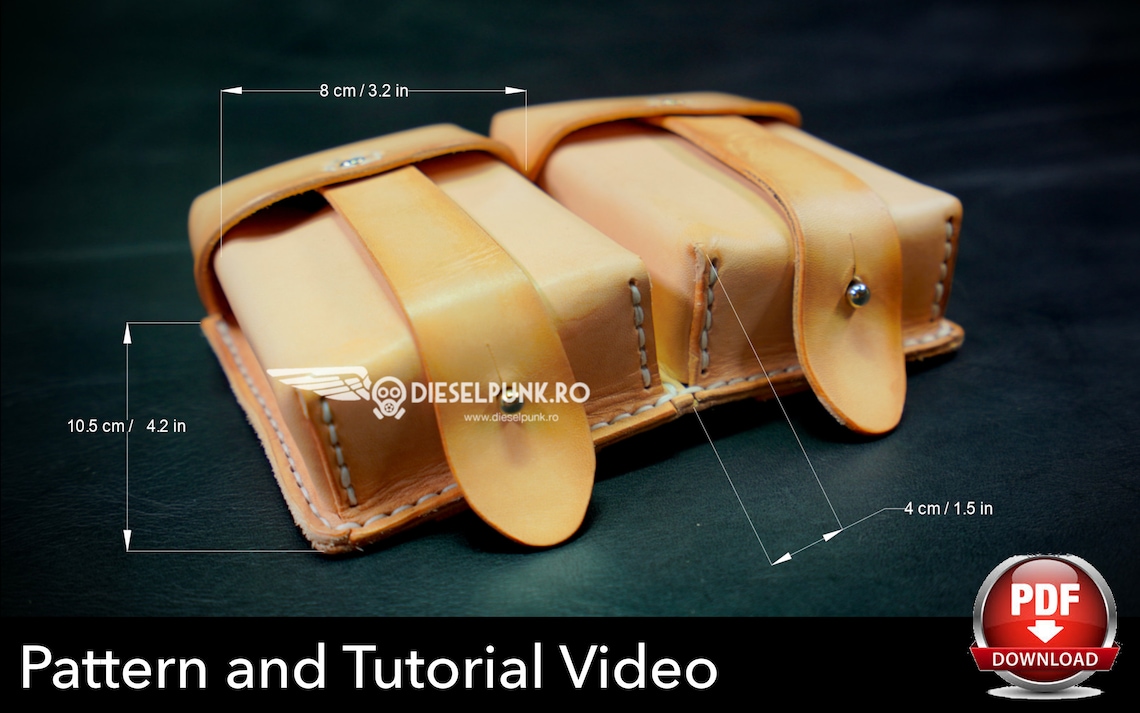 Ammo Pouch Pattern Leather DIY Pdf Download Ammunition Etsy