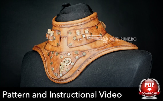 Gorget Pattern - Neck Armour - Cosplay DIY - Pdf Download - Video Tutorial