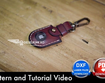 AirTag Holder Pattern: Leather DIY Template - Instant PDF Download