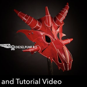 Dragon Mask Pattern Set - DIY Pattern - Pdf Download - Video Tutorial