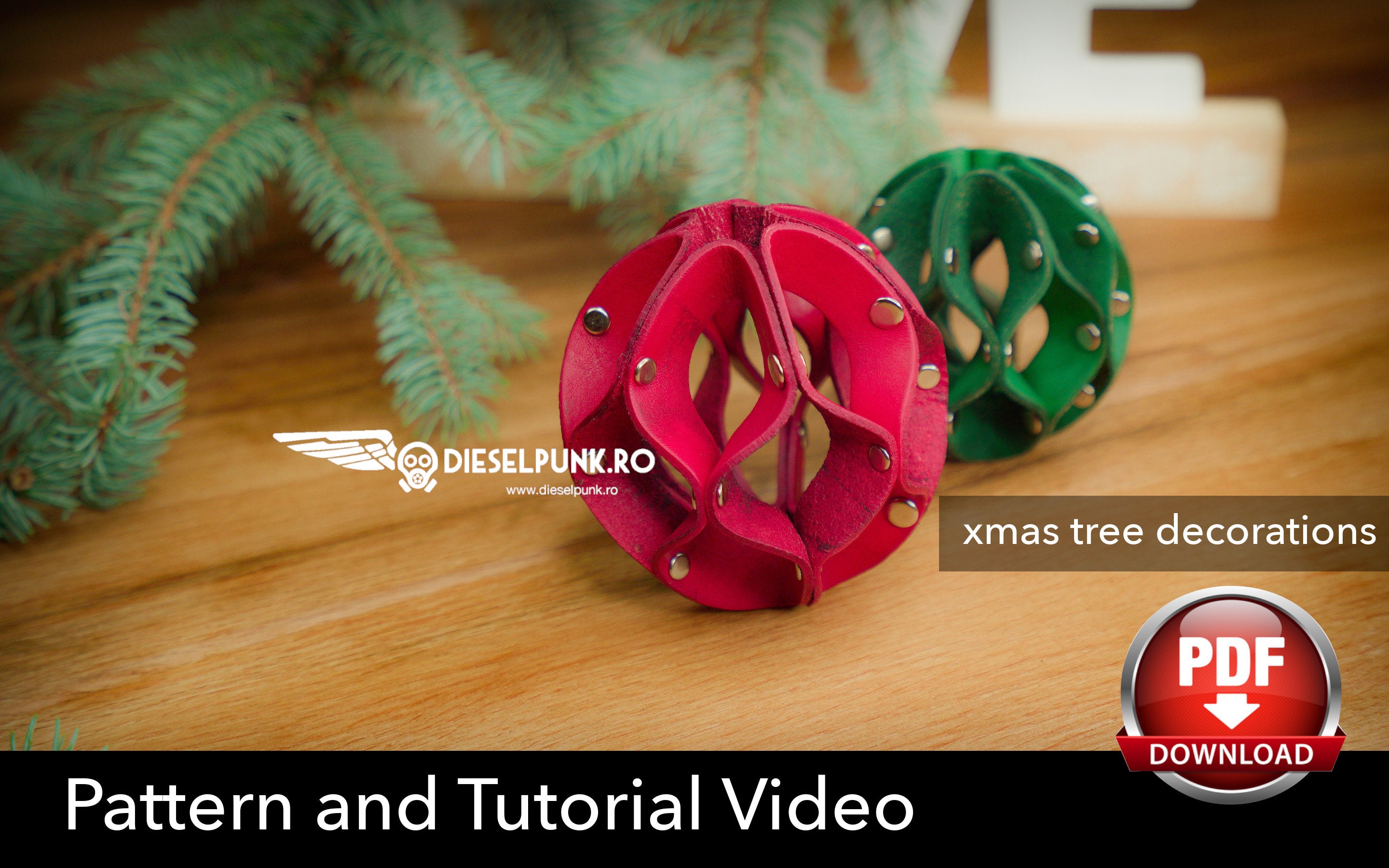 Leather Box Template Christmas Decorations Patterns Leather Box