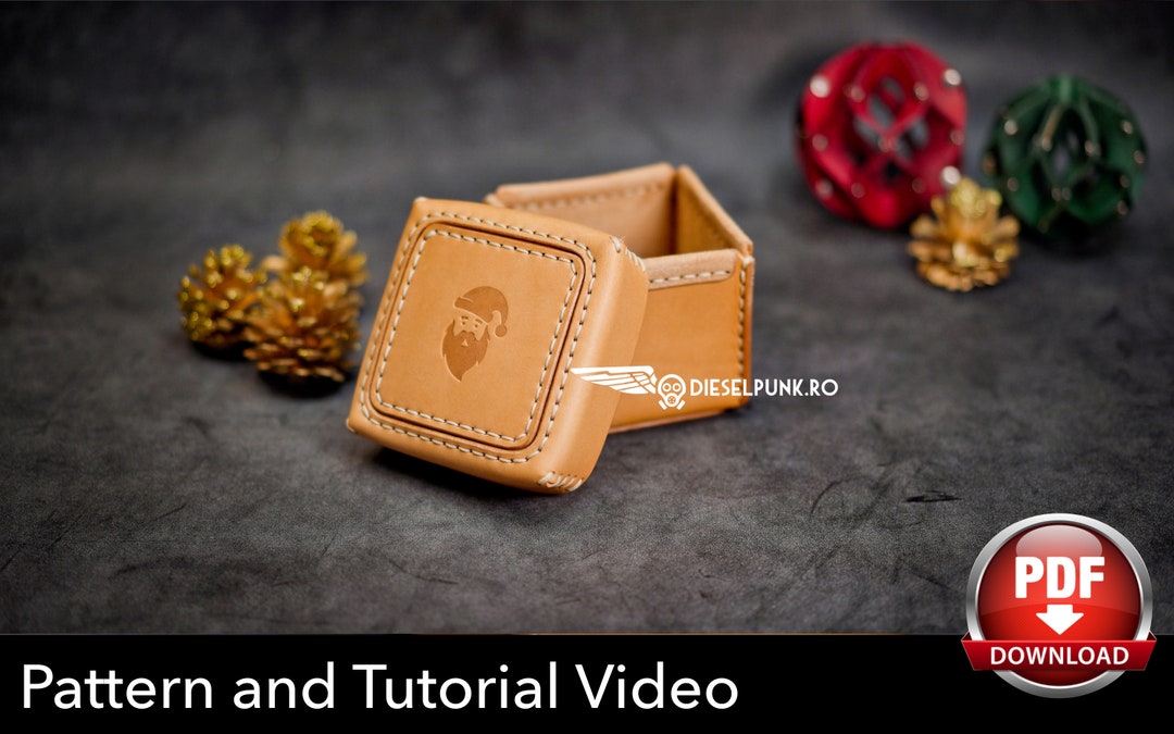 Leather Box Template Leather DIY Pdf Download Gift Box DIY Etsy