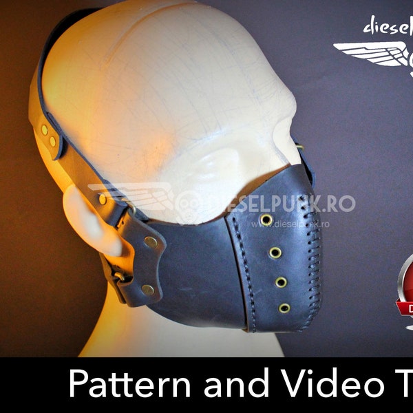 Steampunk Mask Pattern - DIY Mask - Pdf Download - Video Tutorial