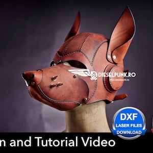 Dog Mask Pattern - Wolf Mask - Pdf Download - Pup Hood Pattern