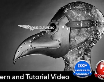 Plague Doctor Mask Pattern - DIY Pattern - Pdf Download - Video Tutorial