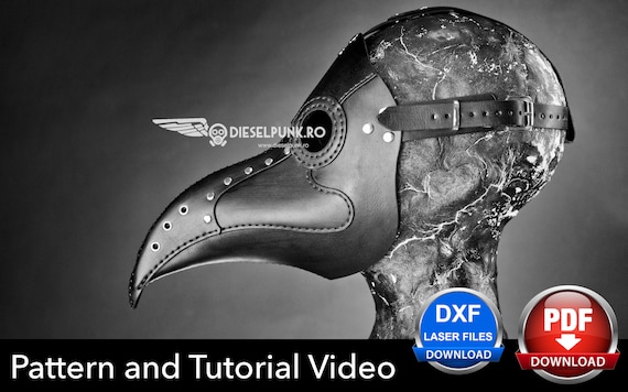 Plague Doctor Mask Pattern - DIY Pattern - Pdf Download - Video Tutorial