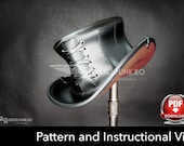 Leather Top Hat Pattern: DIY Corset Style - Includes Video Tutorial
