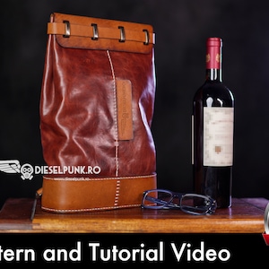 Backpack Pattern - Leather DIY - Pdf Download  - Video Tutorial