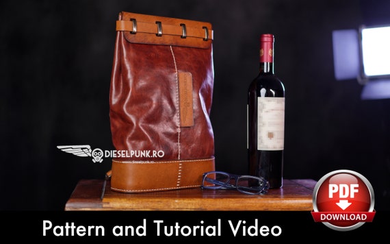 Backpack Pattern - Leather DIY - Pdf Download  - Video Tutorial