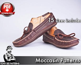 Leather Loafers Pattern: Slip-On DIY Template with Video Guide (PDF)