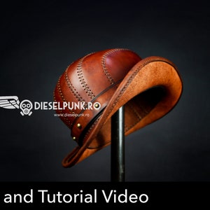 Bowler Hat Pattern - Leather Hat Pattern - Pdf Download - Video Tutorial