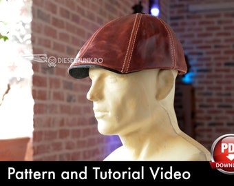 Flat Cap PATTERN - Peaky Blinders Hat - Duckbill Cap Pattern - Video Tutorial